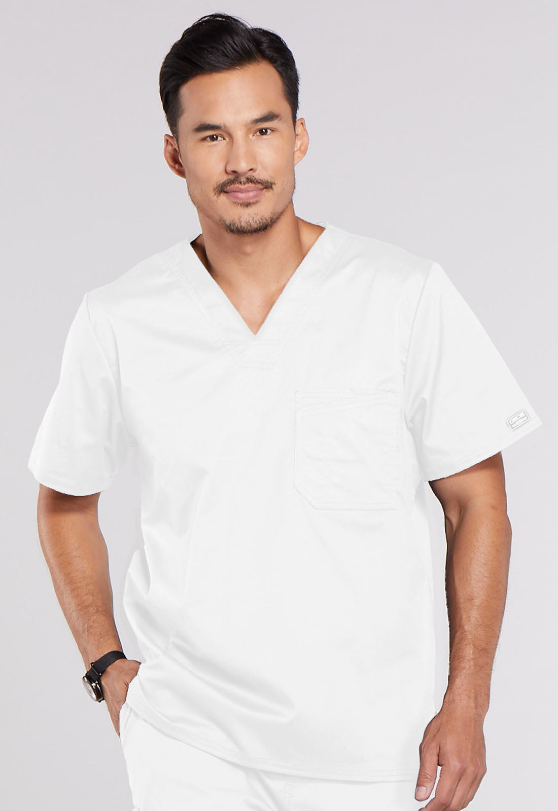 Men's Men's Tuckable V-Neck Top - White